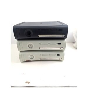 Microsoft Xbox 360 Fat Consoles Lot of 3  System Parts Or Repair Only RROD